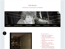 Tablet Screenshot of juliemondor.com